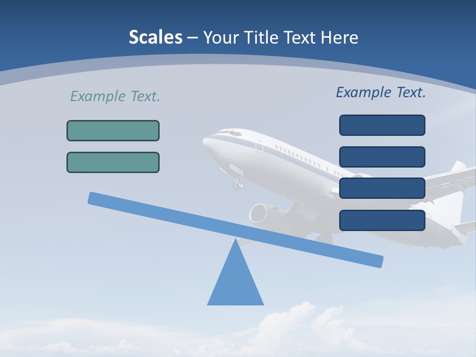 A Plane Flying In The Sky With The Sun In The Background PowerPoint Template