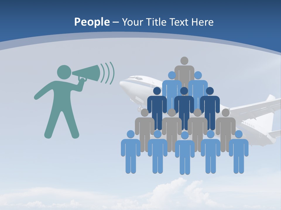 A Plane Flying In The Sky With The Sun In The Background PowerPoint Template