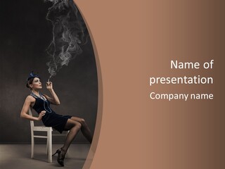 Attractive Couture Vintage PowerPoint Template