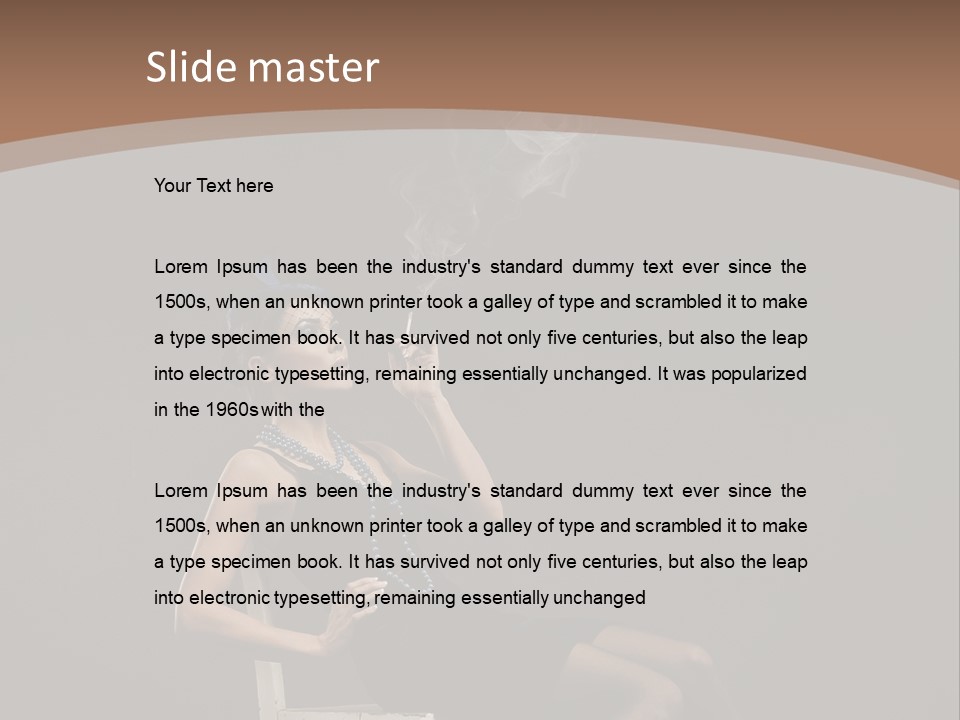 Attractive Couture Vintage PowerPoint Template