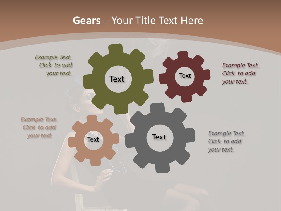 Attractive Couture Vintage PowerPoint Template