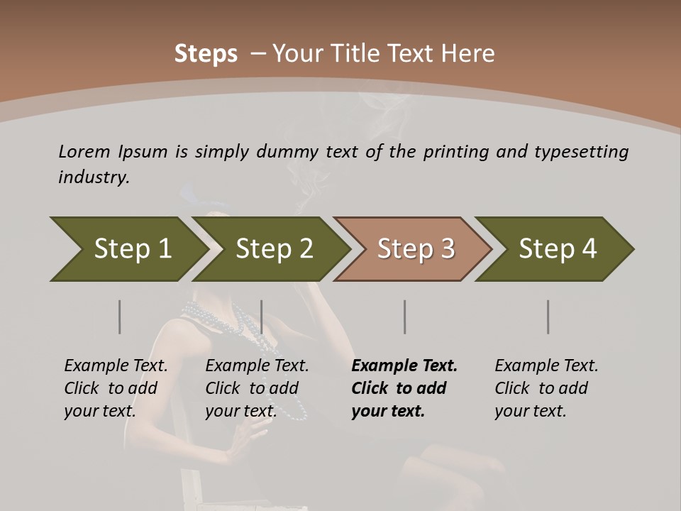 Attractive Couture Vintage PowerPoint Template