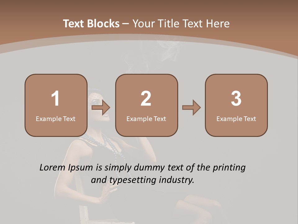 Attractive Couture Vintage PowerPoint Template