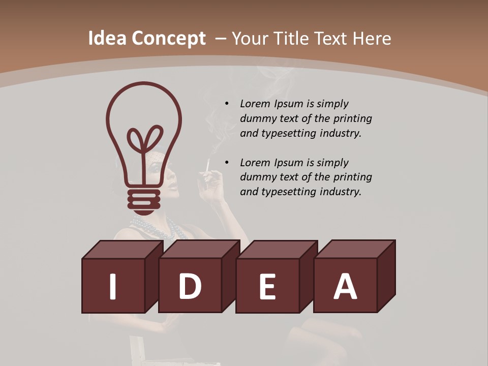 Attractive Couture Vintage PowerPoint Template