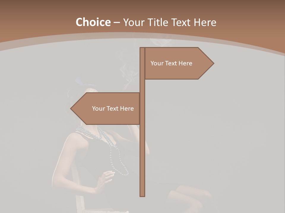 Attractive Couture Vintage PowerPoint Template