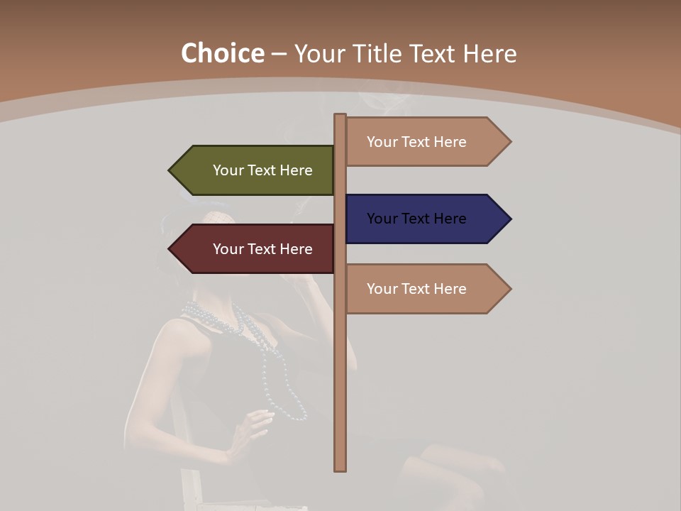 Attractive Couture Vintage PowerPoint Template