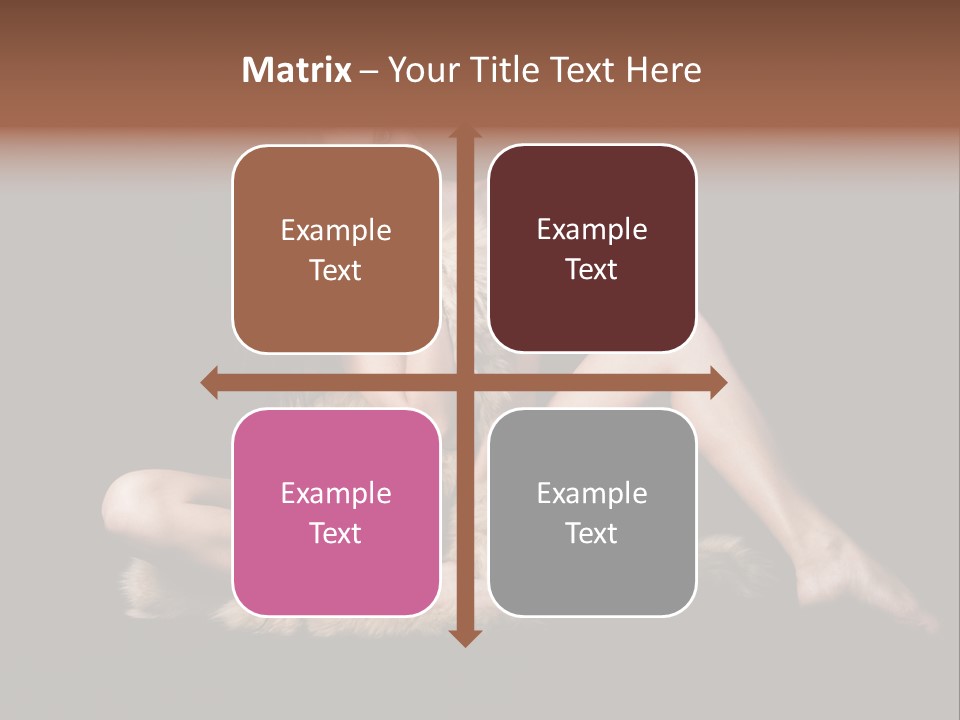 Body Lady Grey PowerPoint Template