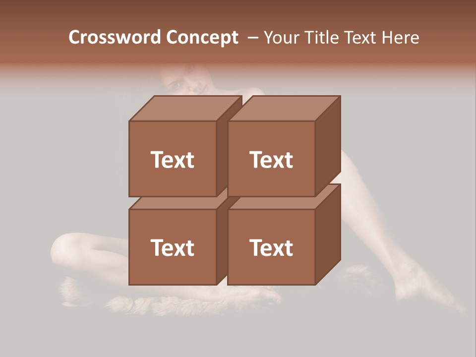 Body Lady Grey PowerPoint Template