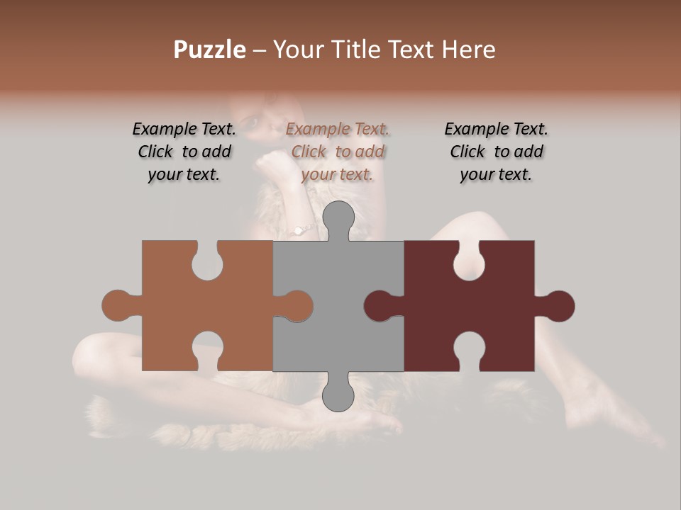 Body Lady Grey PowerPoint Template