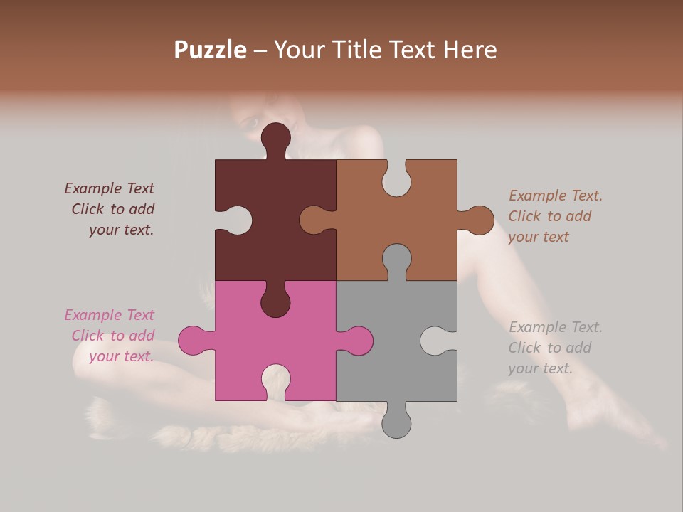 Body Lady Grey PowerPoint Template