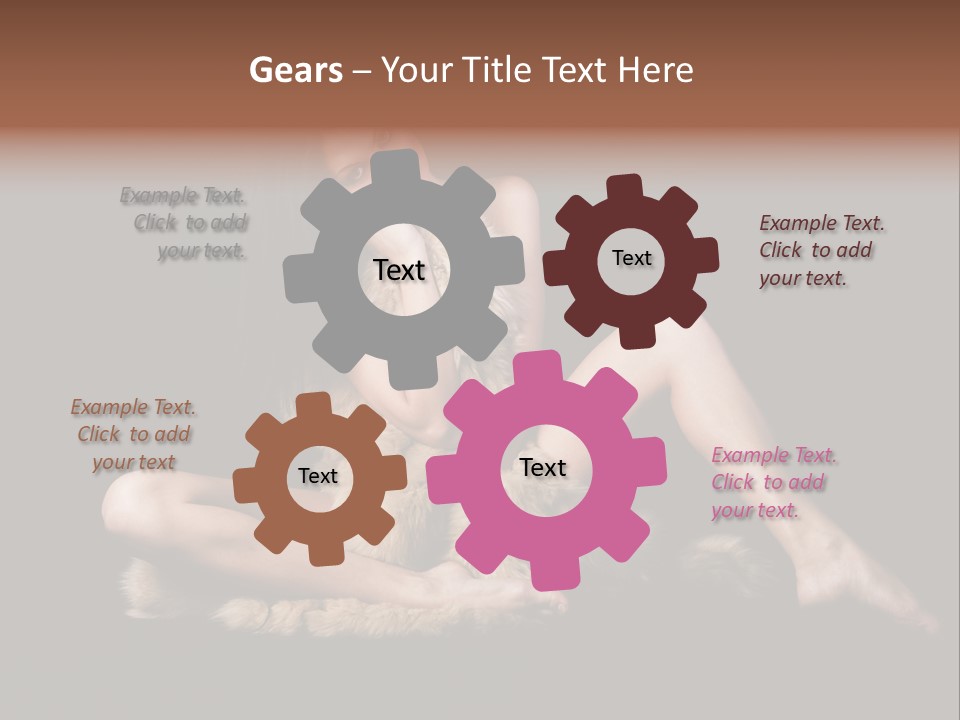 Body Lady Grey PowerPoint Template