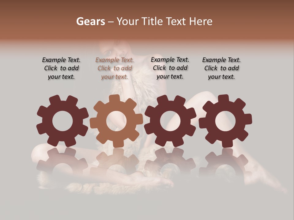 Body Lady Grey PowerPoint Template