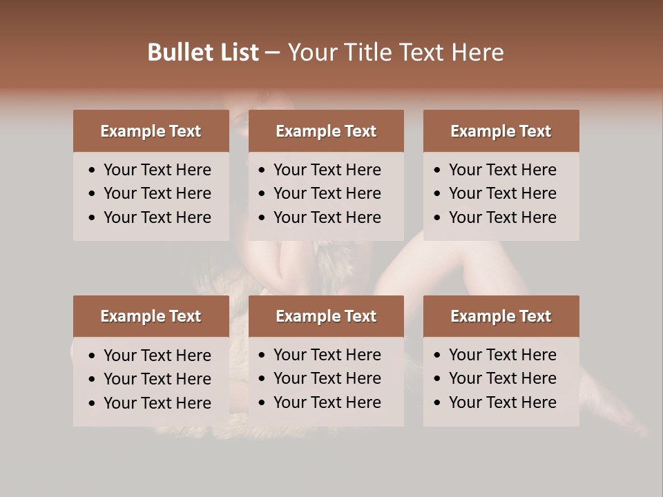 Body Lady Grey PowerPoint Template