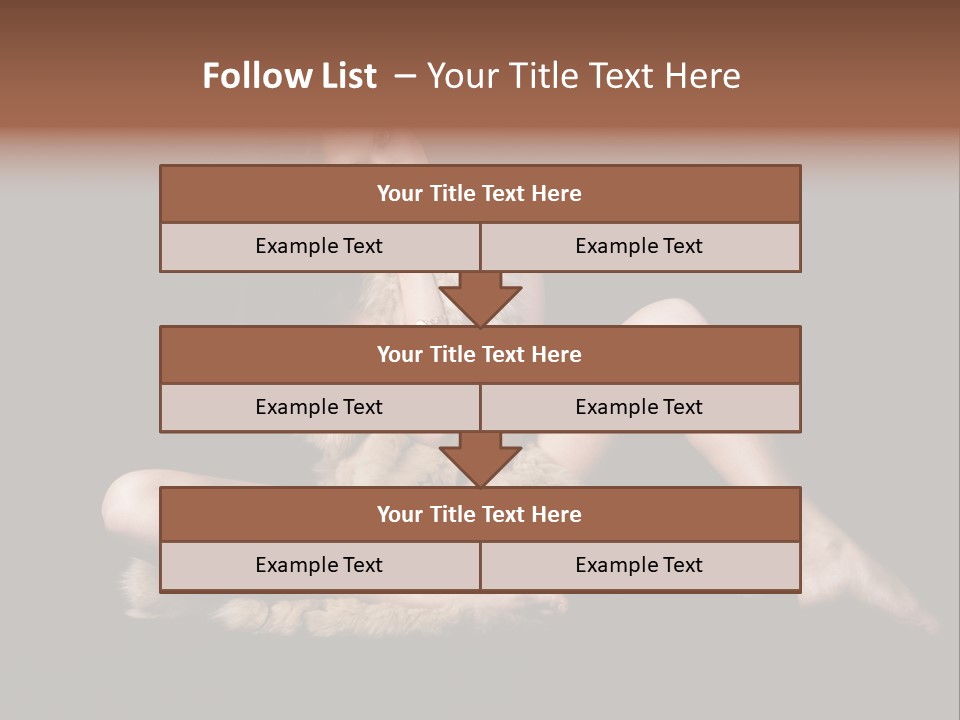 Body Lady Grey PowerPoint Template