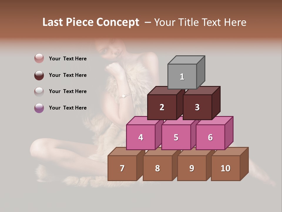 Body Lady Grey PowerPoint Template