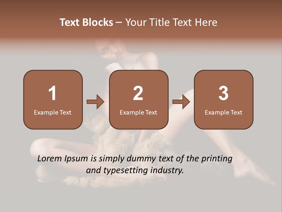 Body Lady Grey PowerPoint Template