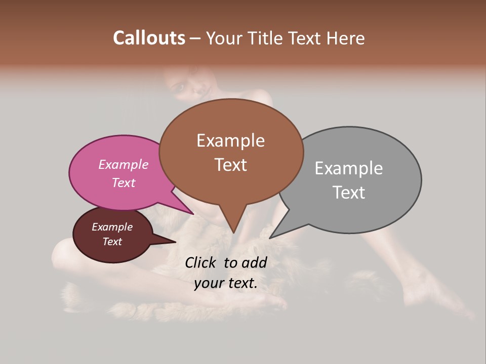 Body Lady Grey PowerPoint Template