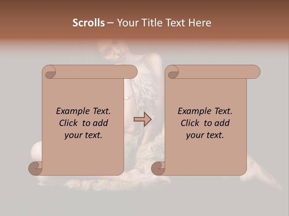 Body Lady Grey PowerPoint Template