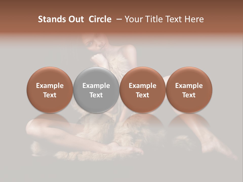 Body Lady Grey PowerPoint Template