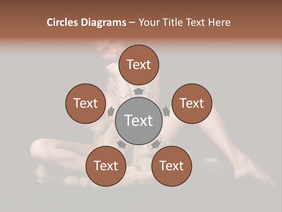 Body Lady Grey PowerPoint Template