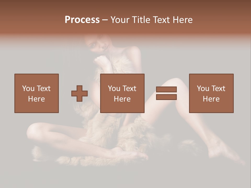 Body Lady Grey PowerPoint Template