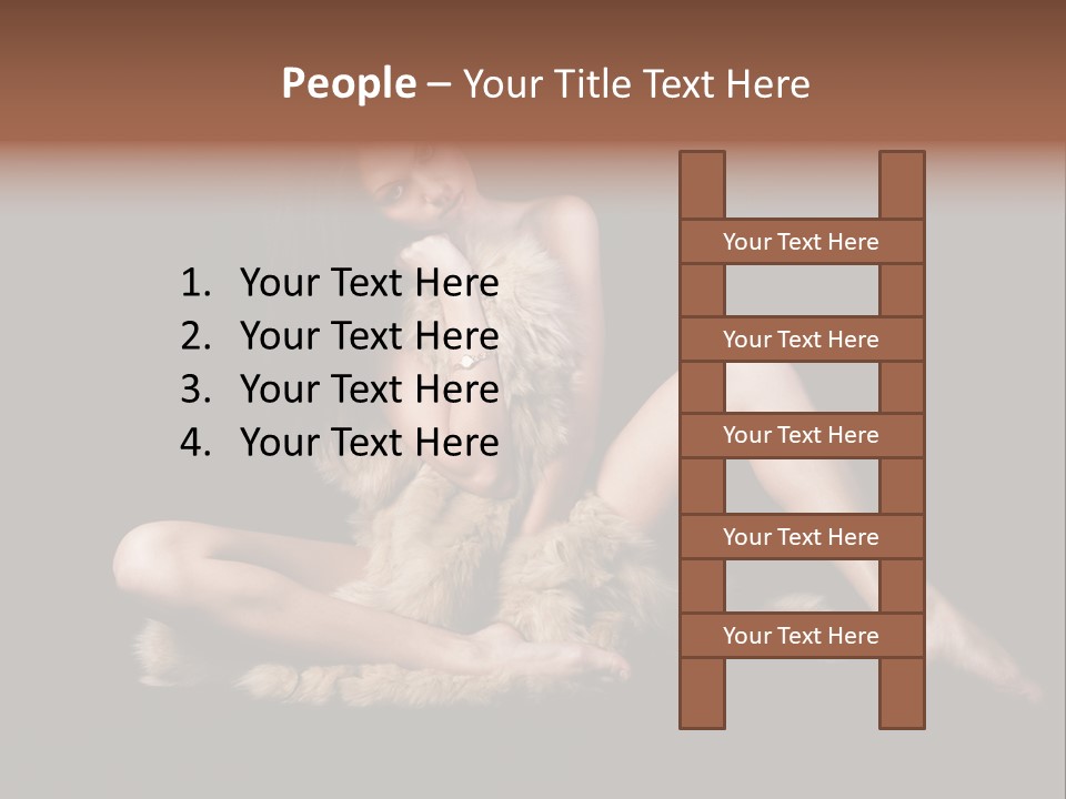 Body Lady Grey PowerPoint Template