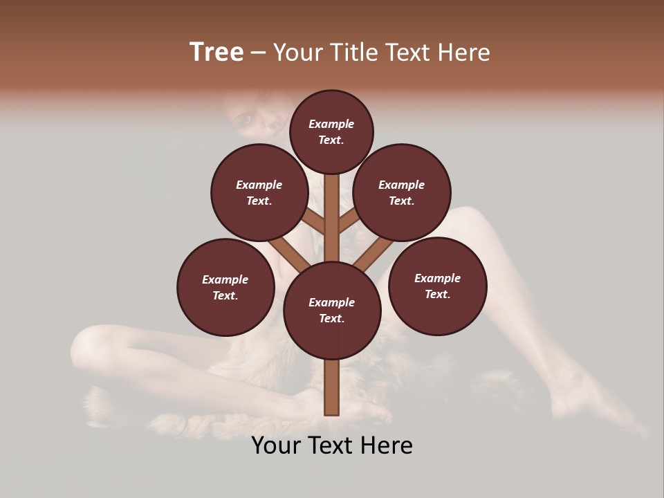 Body Lady Grey PowerPoint Template