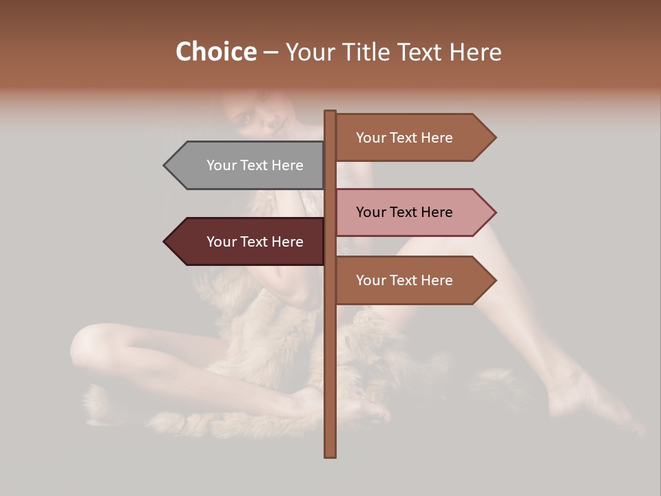 Body Lady Grey PowerPoint Template