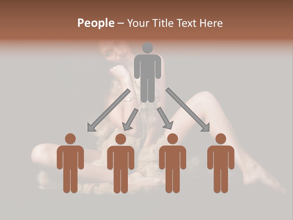 Body Lady Grey PowerPoint Template