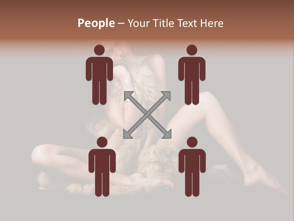 Body Lady Grey PowerPoint Template