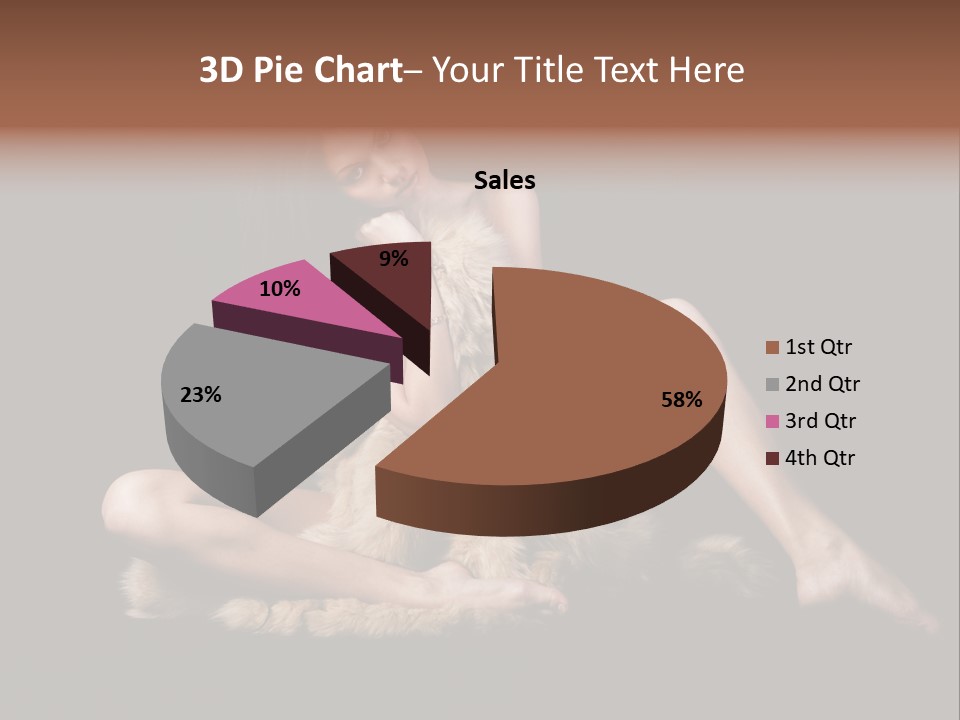 Body Lady Grey PowerPoint Template