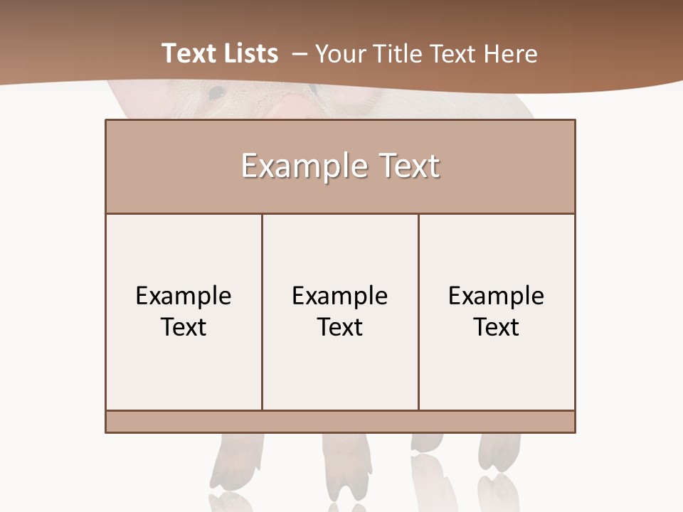 Image Shot Pig PowerPoint Template