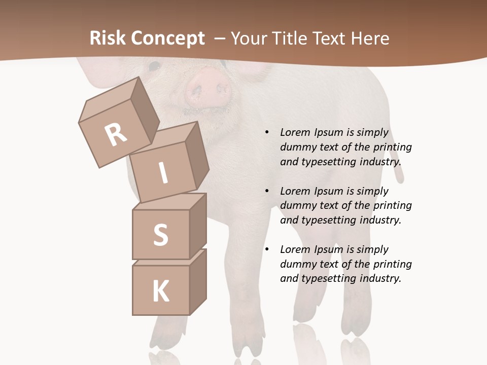 Image Shot Pig PowerPoint Template