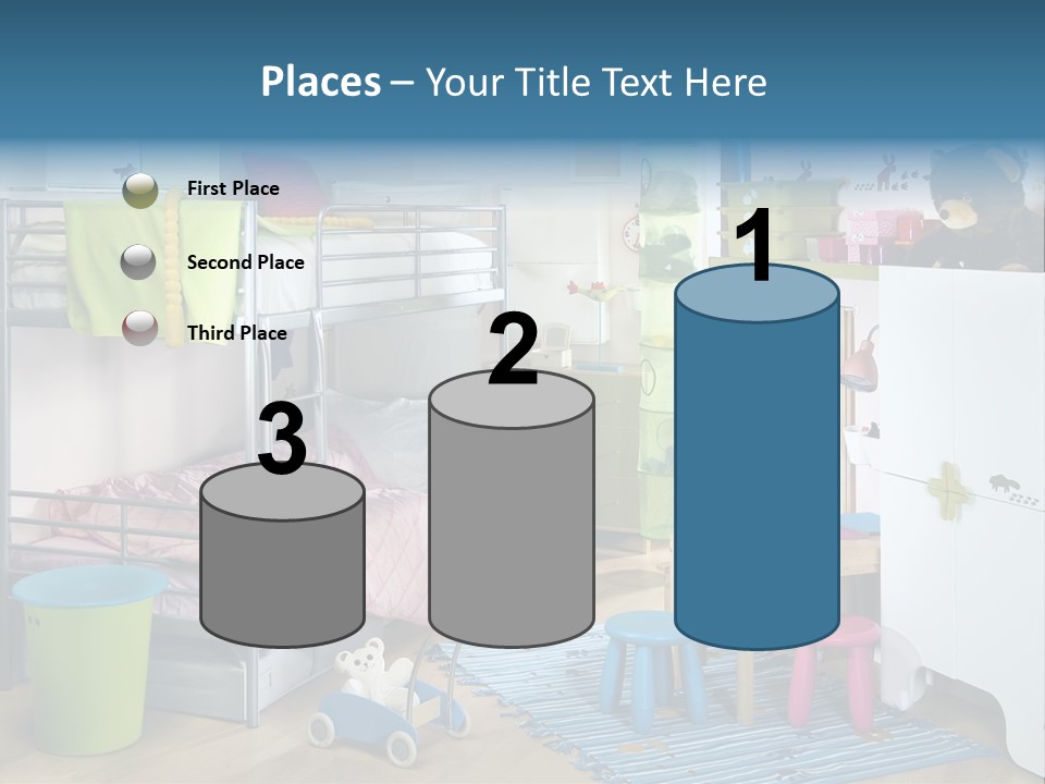 Interior Home Girl PowerPoint Template