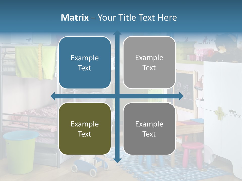 Interior Home Girl PowerPoint Template