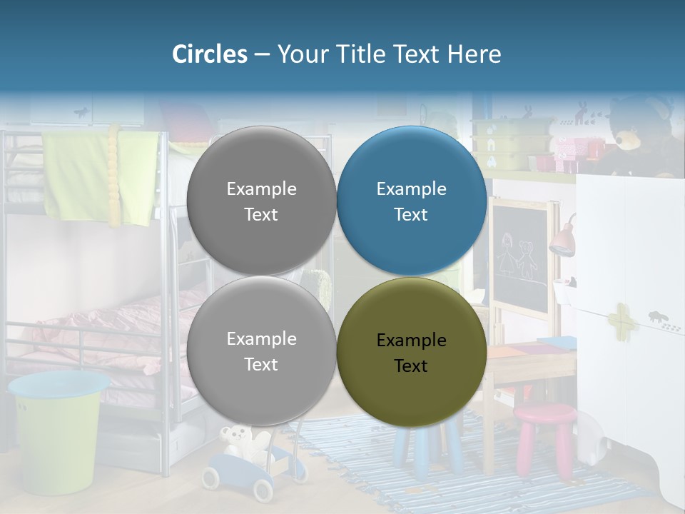 Interior Home Girl PowerPoint Template