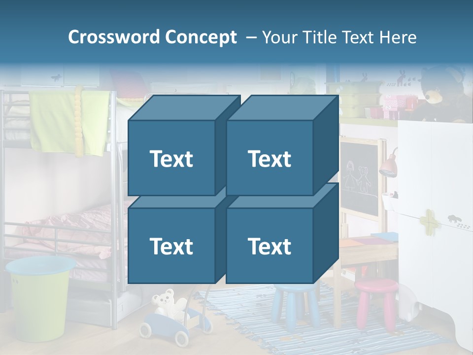 Interior Home Girl PowerPoint Template