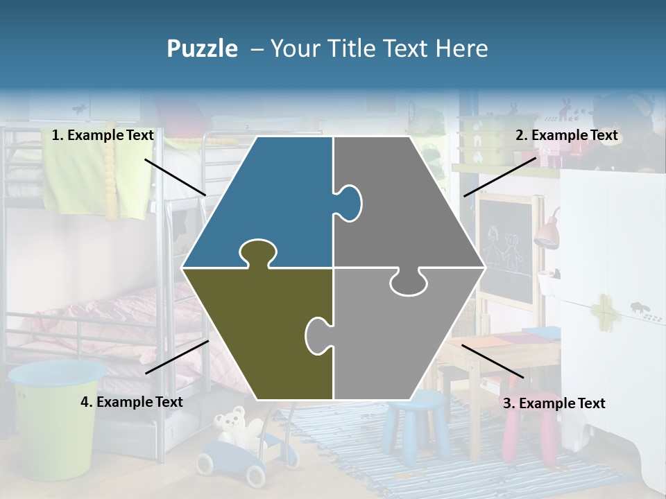 Interior Home Girl PowerPoint Template