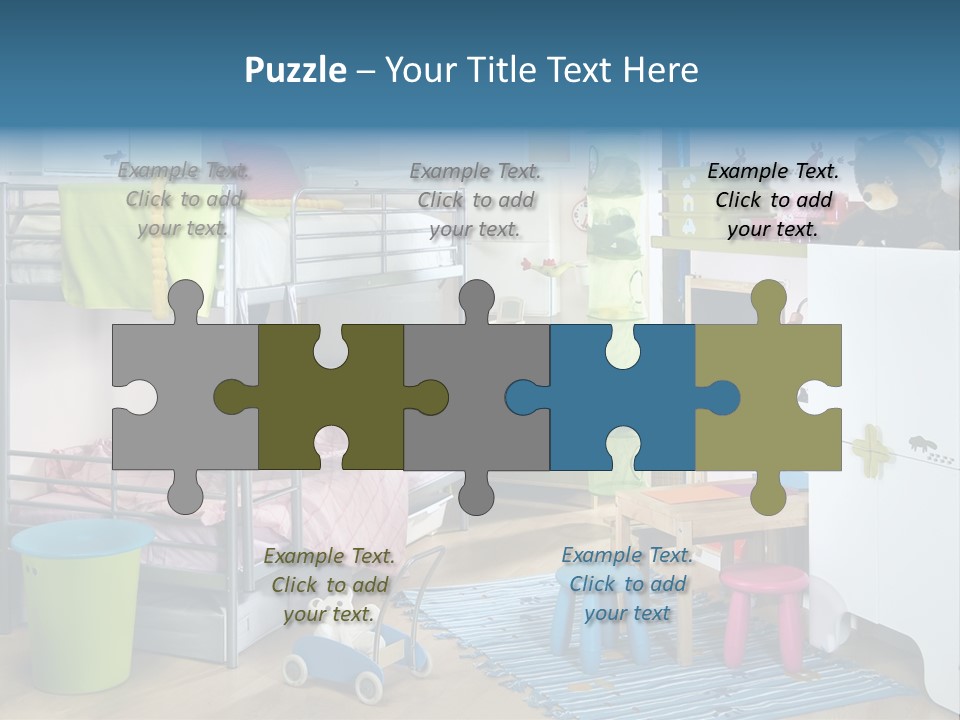 Interior Home Girl PowerPoint Template