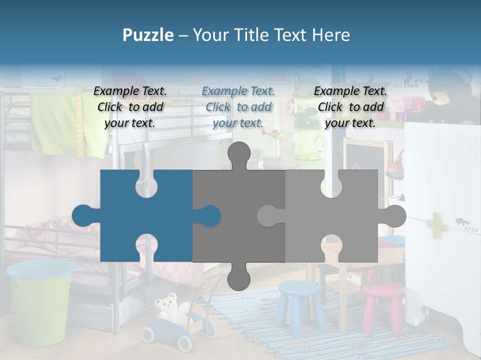 Interior Home Girl PowerPoint Template