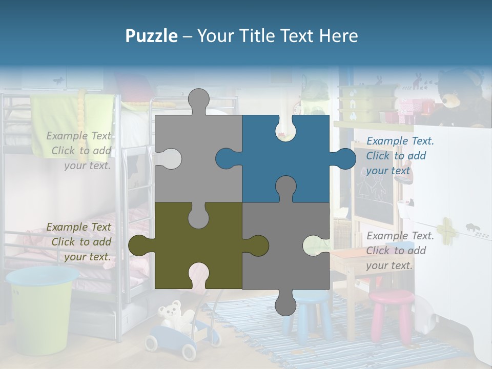 Interior Home Girl PowerPoint Template