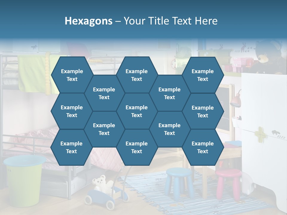 Interior Home Girl PowerPoint Template