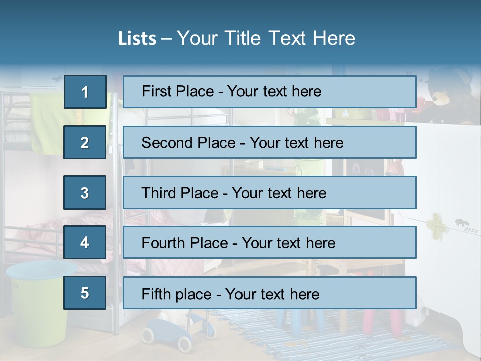 Interior Home Girl PowerPoint Template