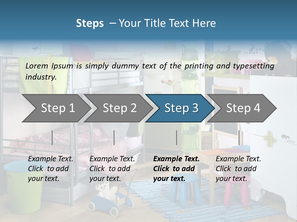Interior Home Girl PowerPoint Template