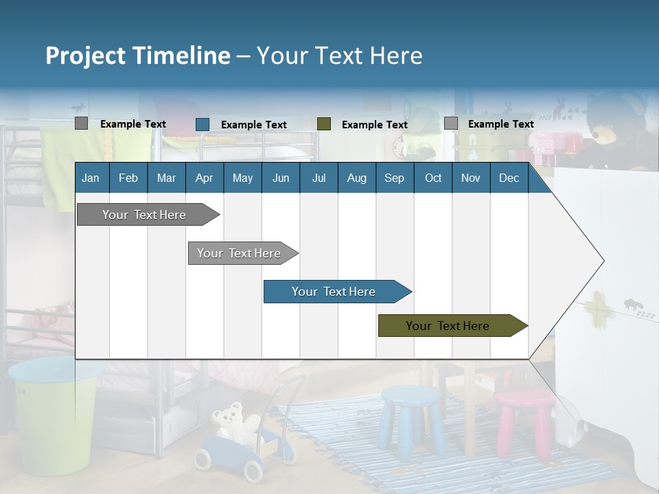 Interior Home Girl PowerPoint Template