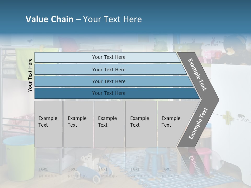 Interior Home Girl PowerPoint Template