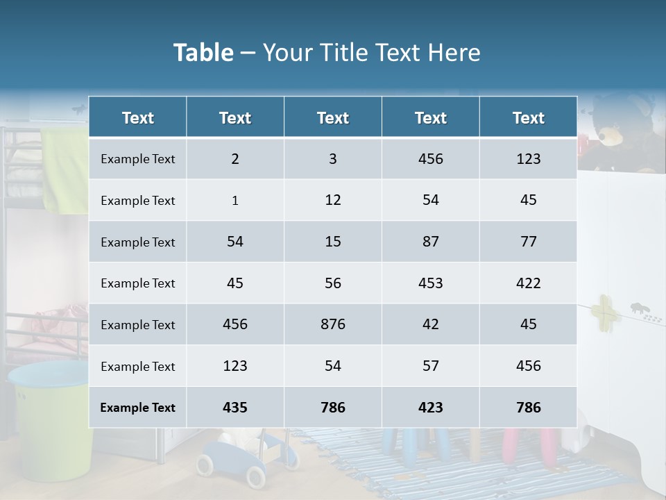 Interior Home Girl PowerPoint Template