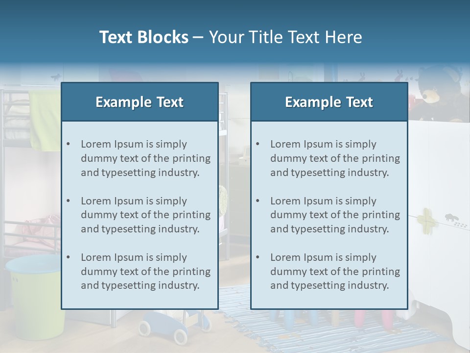 Interior Home Girl PowerPoint Template