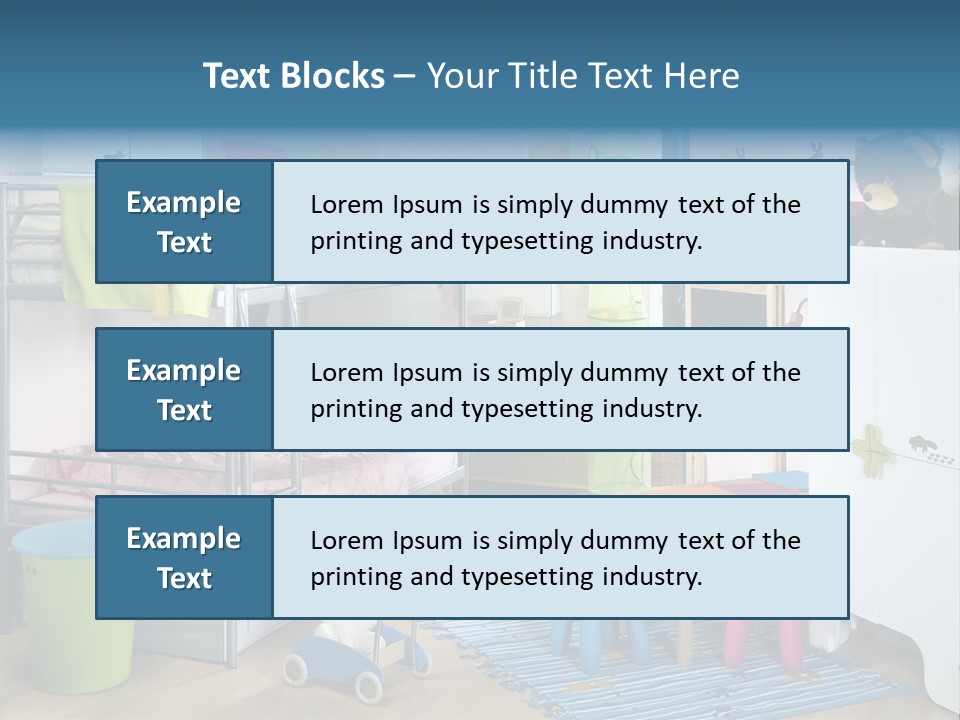 Interior Home Girl PowerPoint Template