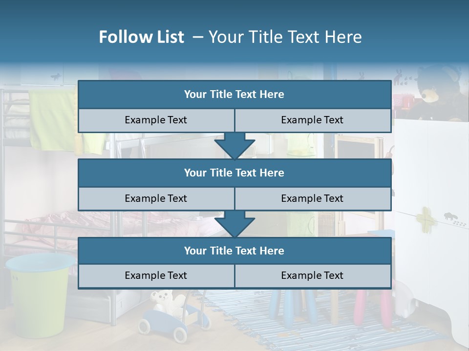 Interior Home Girl PowerPoint Template